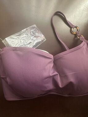 Shade & Shore Strapless Convertible Bikini Top- Mauve
